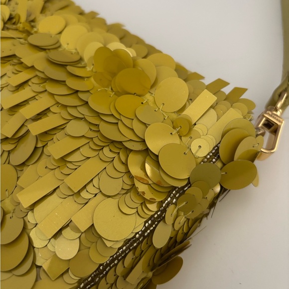 STAUD Yellow Sequin Timmy Bag - Picture 6 of 12
